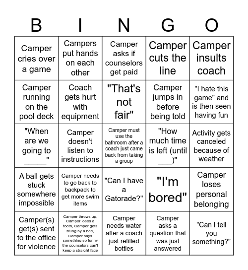 Teamworks 2026 Bingo Card