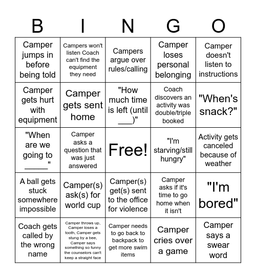 Teamworks 2026 Bingo Card