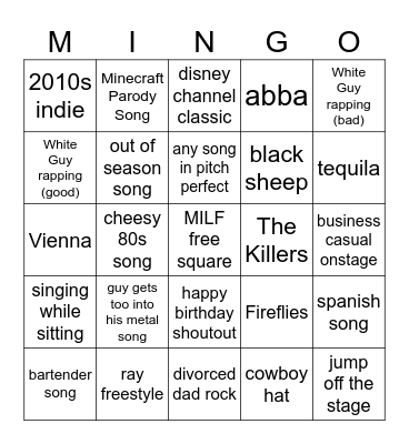 Mom’s Bar Pt2 Bingo Card