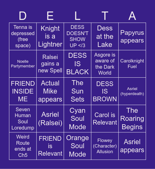 DRCH5 PR. BOARD Bingo Card