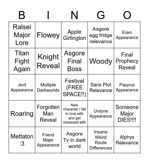 Super Untitled Bingolopolis Bingo Card