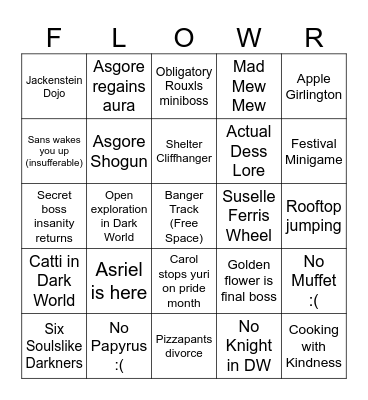Chapter 5 Bingo Card