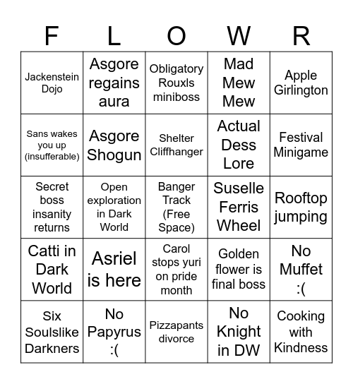 Chapter 5 Bingo Card