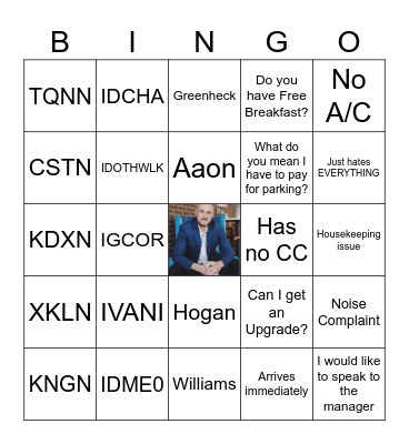 Same Day Booking Bingo Card