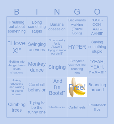 Boots from DTE Bingo Card