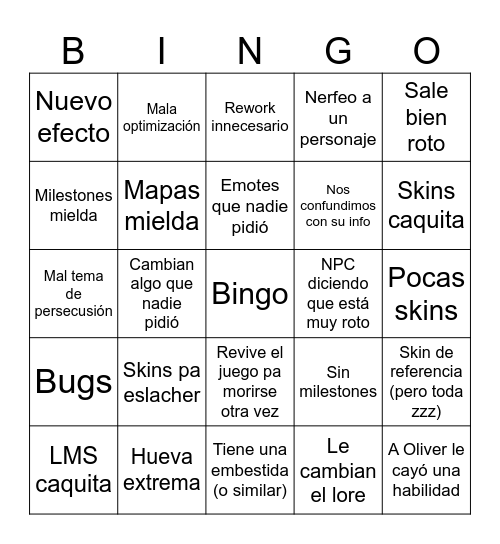 Azure Update Bingo Card