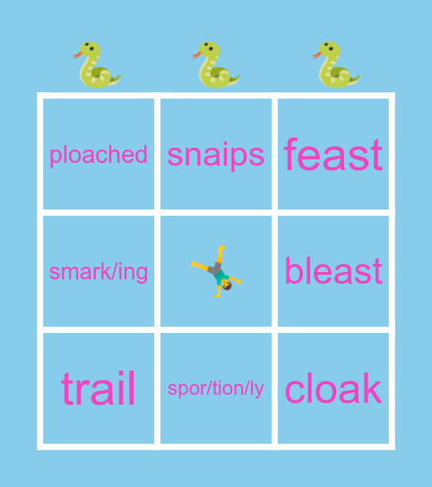 maya loves lizards 🦎 Bingo Card