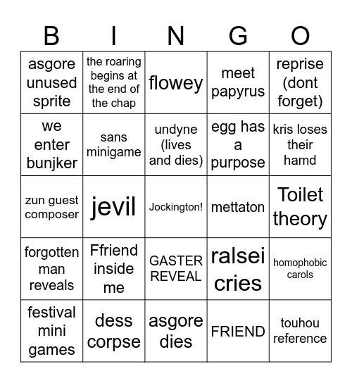deltas rune bingo Card