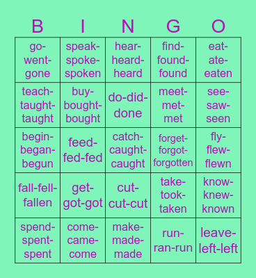 Nieregularne, Steps Plus 6, 3 formy Bingo Card