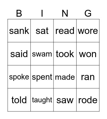 Nieregularne m-w Steps Plus 6 Bingo Card