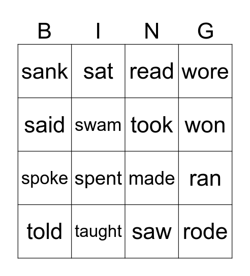 Nieregularne m-w Steps Plus 6 Bingo Card