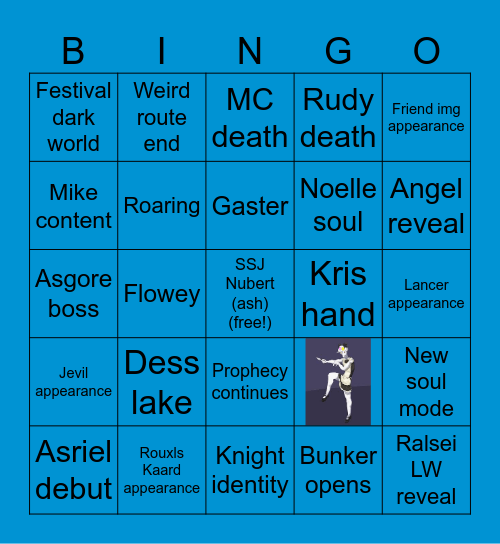Deltarune Chapter 5 Bingo-NEO Bingo Card
