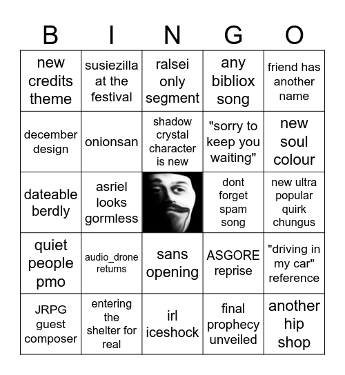 last minute chapter 5 Bingo Card