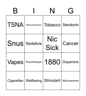 Aubrey's Exhibtion Bingo Card