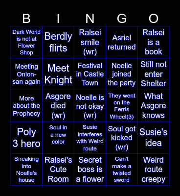 ＤＥＬ ＴＡＲＵＮＥ Bingo Card