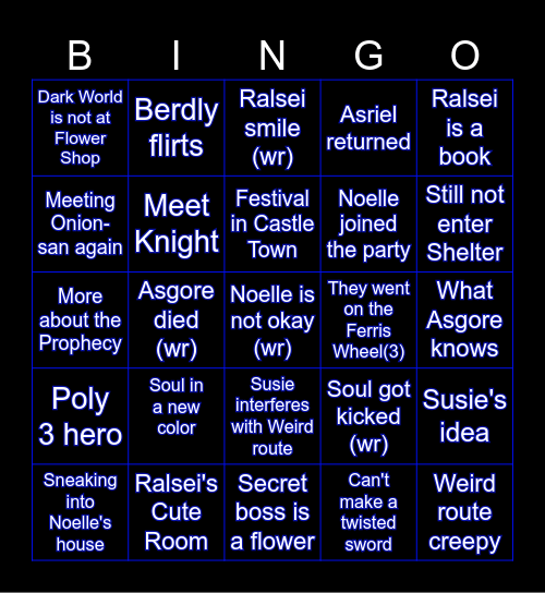 ＤＥＬ ＴＡＲＵＮＥ Bingo Card