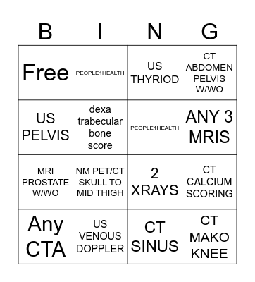 Summer Bingo Card