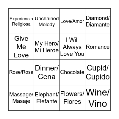 Interview Bingo Card