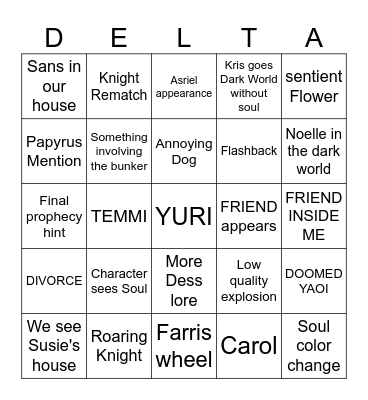 CHAPTER 5 Bingo Card