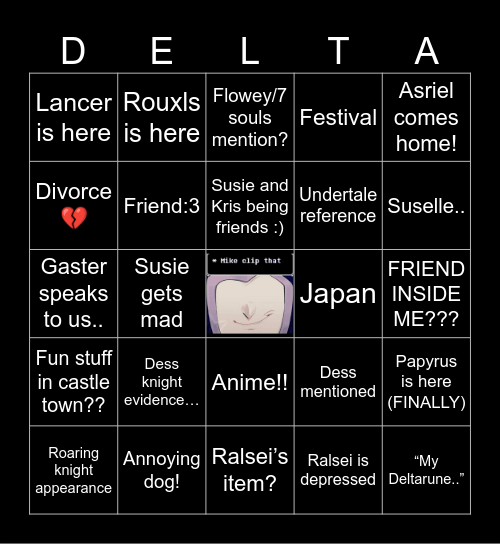 Ch5 Rune Bingo!!!!!!!! Bingo Card