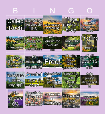 Bingo 6/25/2026 Bingo Card