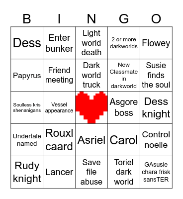 Ch 5 bingo Card