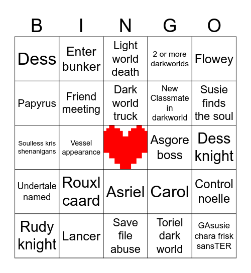 Ch 5 bingo Card