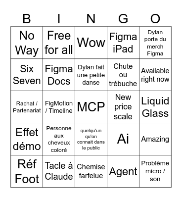 Figma Bingo Card