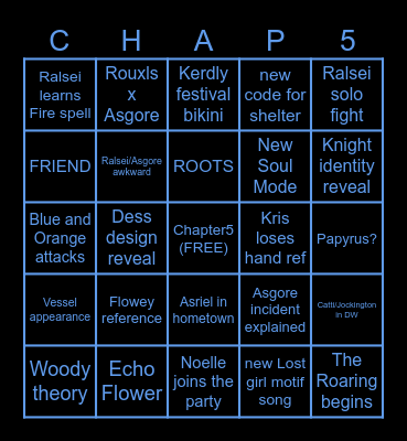 DELTARUNE Bingo Card