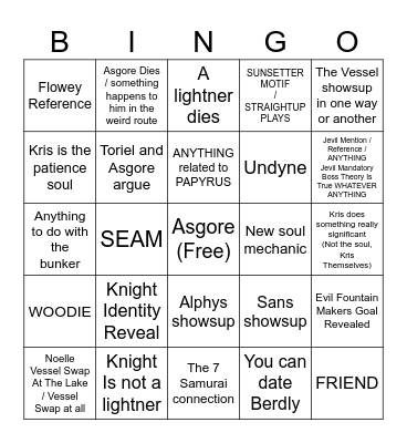 CHAPTER 5 BINGO Card
