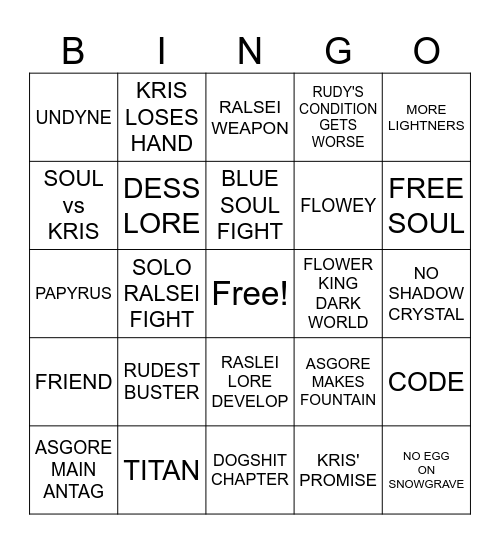 CHAPTER 5 Bingo Card