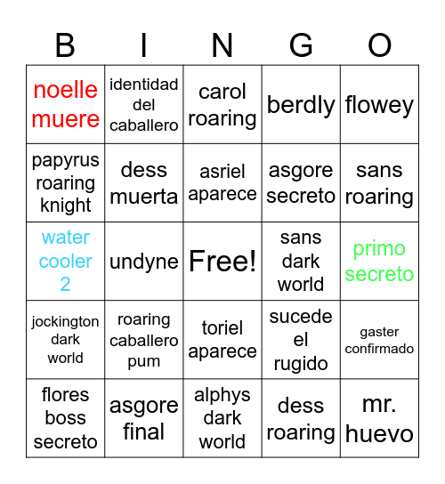 Deltacinco Bingo Card