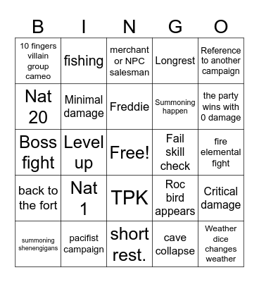 Session 4 Bingo Card
