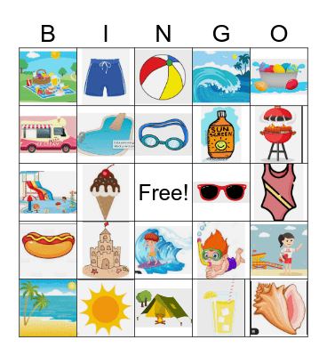 Summer Time Fun! Bingo Card