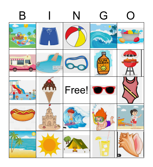 Summer Time Fun! Bingo Card
