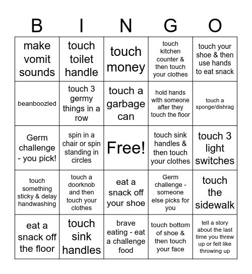 Brave Bingo Card