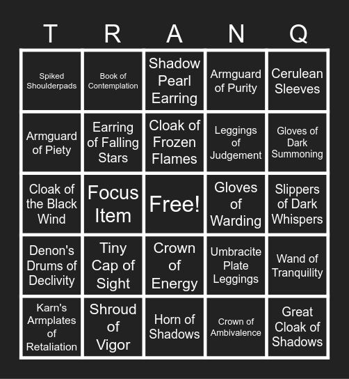 VT Bingo 3.0 Bingo Card