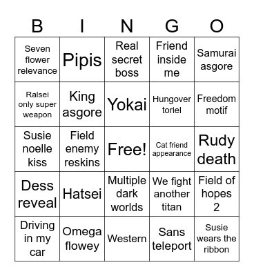 Delta chapter 5 Bingo Card