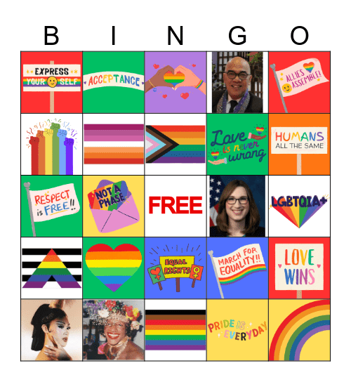 PRIDE BINGO Card