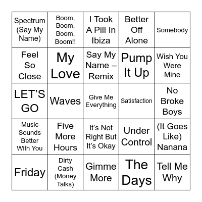 MB 54 Bingo Card