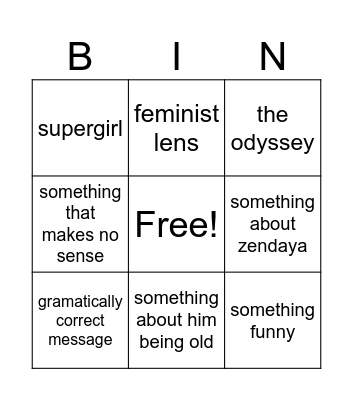 doomguy Bingo Card