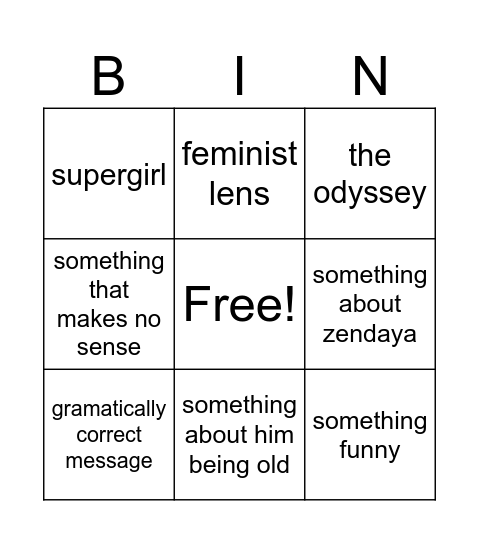doomguy Bingo Card