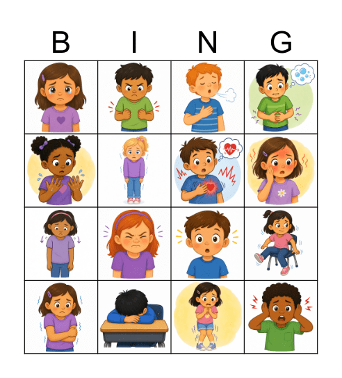 Body Clues Bingo Card
