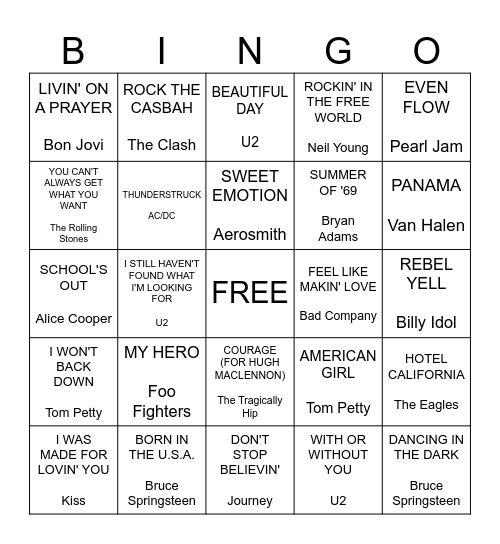 Seven Beer Dad Bingo Card