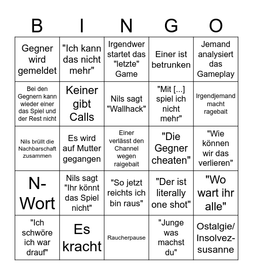 Bingo Bongo hier im Kongo Bingo Card