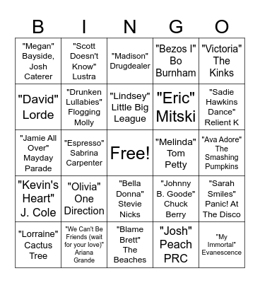 The People of Collective Arts Bingo Card