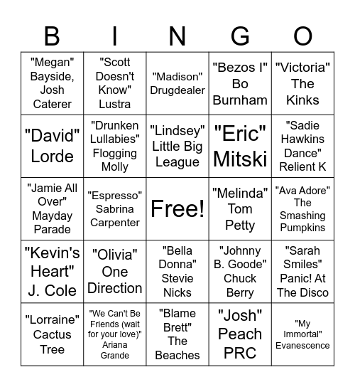 The People of Collective Arts Bingo Card