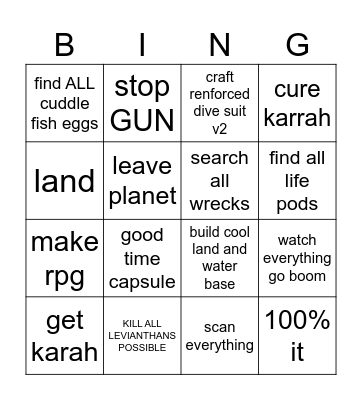i HATE myself sn Bingo Card