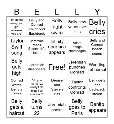 TSITP Season 3 part 2 Bingo Card