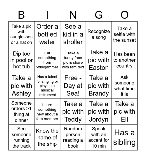 Ridgway 🚢 Bingo v6 Bingo Card
